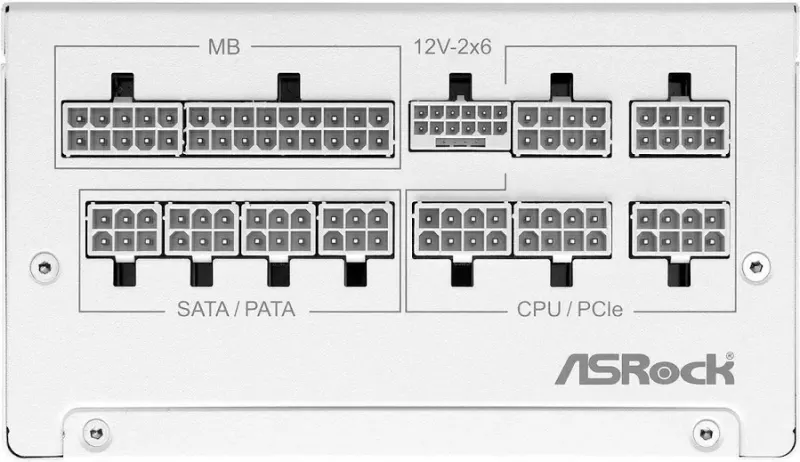 Alimentation Asrock 850 W 80 PLUS Gold Steel Legend White avec protections avancées - image 4