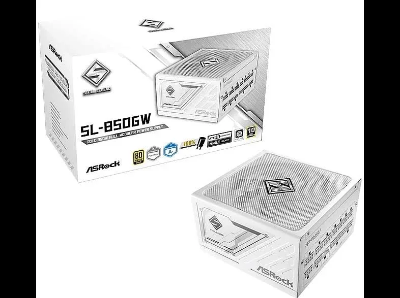 Asrock Steel Legend 850W 80+ Gold blanc