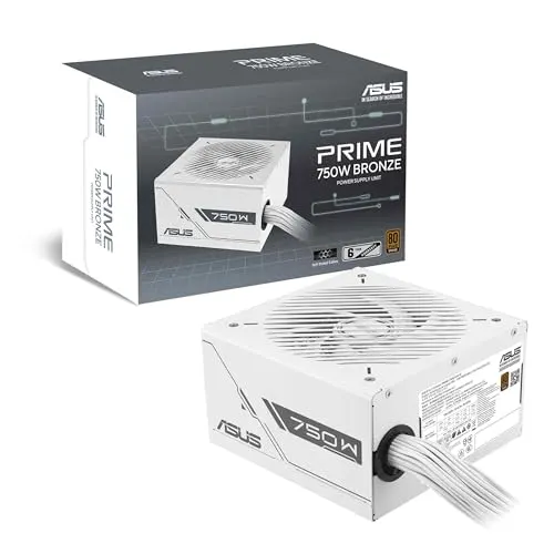 Alimentation Asus Prime 750W Bronze White Edition 80+ Bronze ATX ventilateur 135 mm - alimentation vue principale