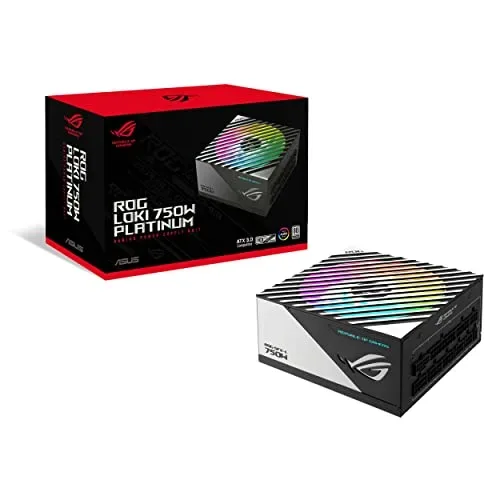 Alimentation PC modulaire ASUS ROG Loki SFX-L 750W 80 PLUS Platinum noir et blanc - alimentation vue principale