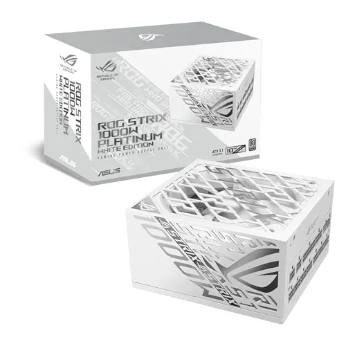 Alimentation PC modulaire ASUS ROG Strix 1000W 80 PLUS Platinum blanc - alimentation vue principale