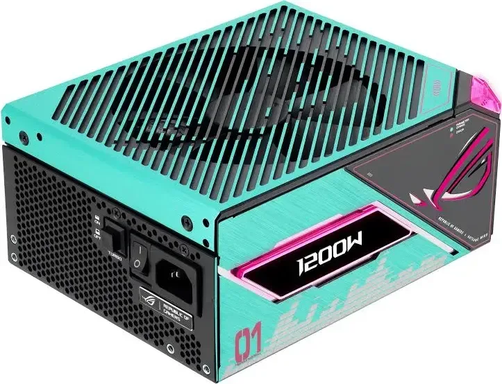 Source d'Alimentation Asus ROG THOR-1200P3-MIKU 1200W 80+ Platinum modulaire RGB - image 3