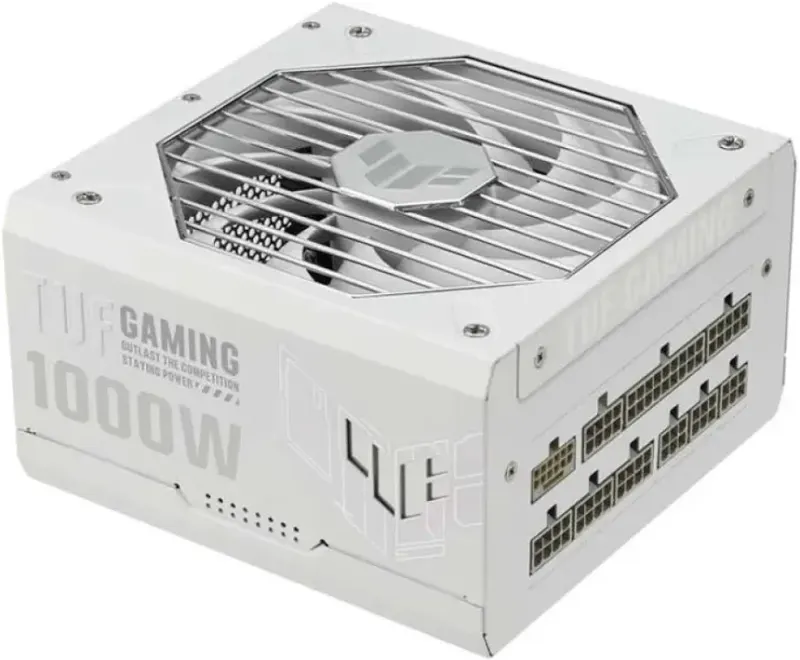 Alimentation PC modulaire ASUS TUF Gaming 1000W 80 PLUS Gold blanc - alimentation vue principale