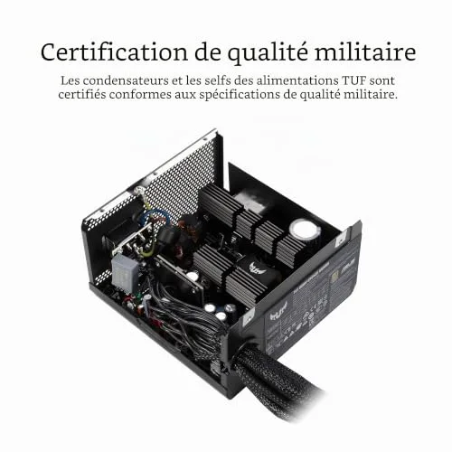 ASUS TUF Gaming 750W 80+ Bronze non modulaire noir - vue 2