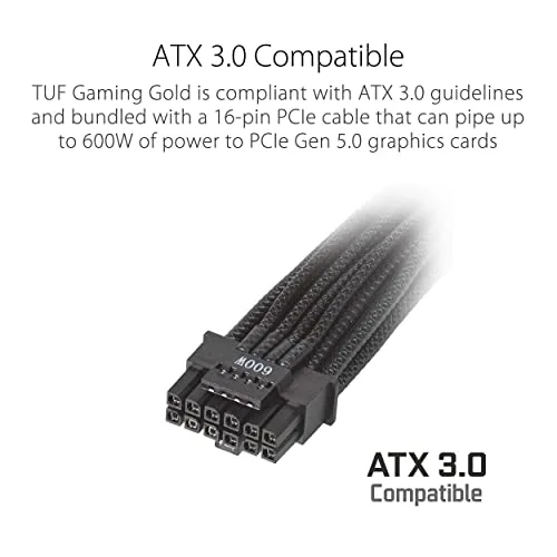 ASUS TUF Gaming 850W 80+ Gold modulaire noir - vue 3