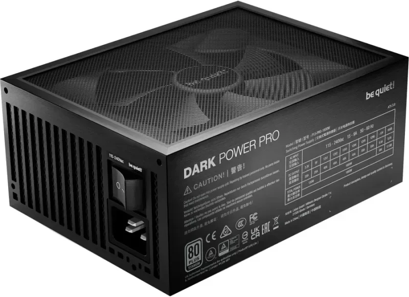 Alimentation PC modulaire Be Quiet Dark Power Pro 13 1600W 80 PLUS Titanium Noir - image 4
