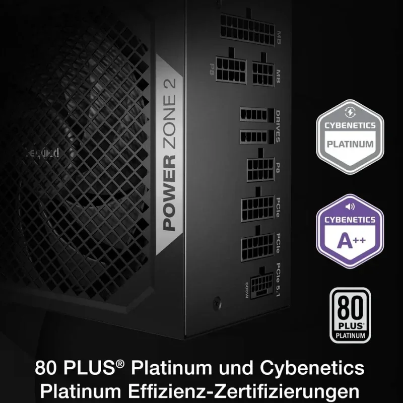 Alimentation PC modulaire Be Quiet Power Zone 2 Z2-750W RGB 750W 80 PLUS Platinum Noir - image 4