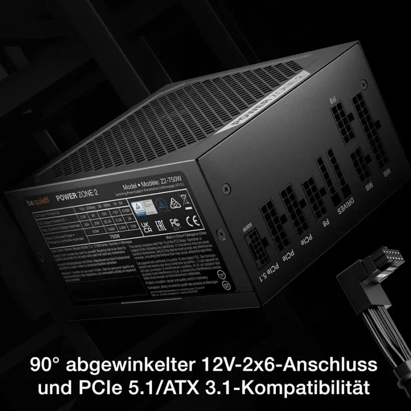 Alimentation PC modulaire Be Quiet Power Zone 2 Z2-750W RGB 750W 80 PLUS Platinum Noir - image 5