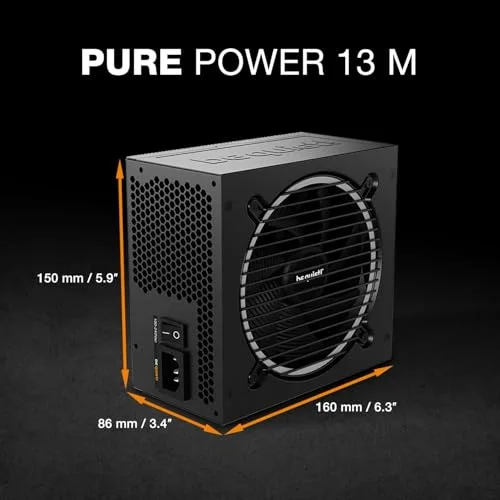 Be Quiet Pure Power 13 M 650W 80+ Gold modulaire noir - vue 6