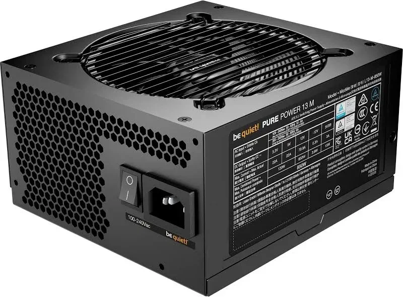 Alimentation PC modulaire Be Quiet Pure Power 13 M 850W 80 PLUS Gold Noir - image 3