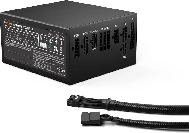 Alimentation PC modulaire Be Quiet Straight Power 12 750W 80 PLUS Platinum Noir - image 4
