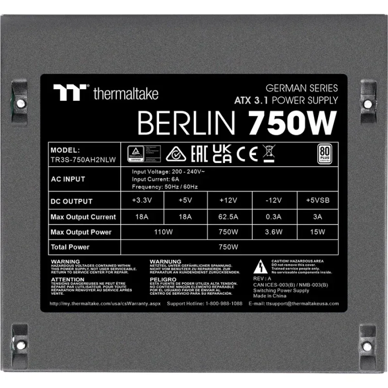 BERLIN ATX3.1 alimentation 750 watt - image 3