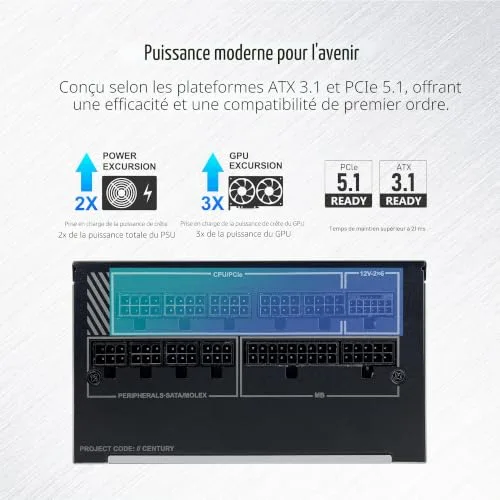 CENTURY II 1050W modulaire - vue 5