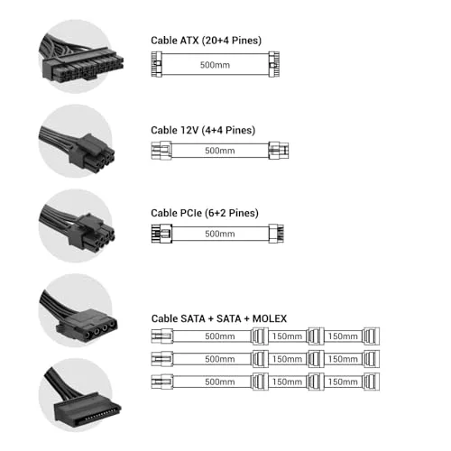 Coolbox PowerLine2 750W non modulaire - vue 3