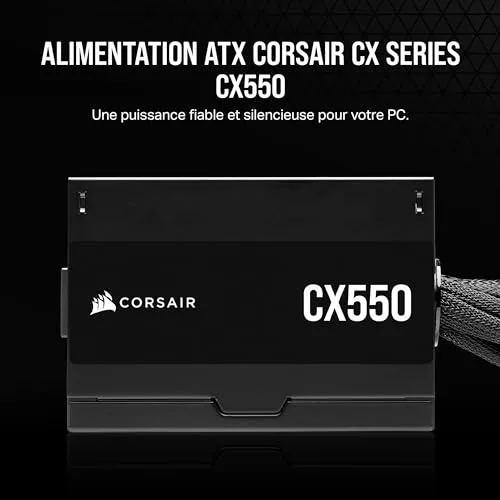 CORSAIR CX550 550W 80+ Bronze non modulaire noir - vue 2