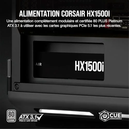 Corsair HXi Series HX1500i 1500W 80+ Platinum modulaire - vue 2