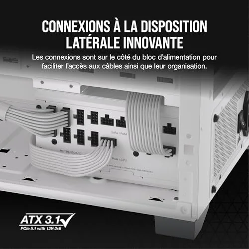 Corsair RM1000x Shift W 1000W 80+ Gold modulaire - vue 4