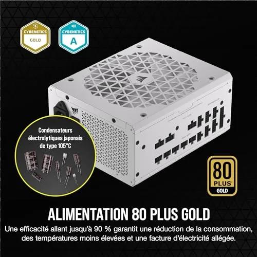 Corsair RM1000x Shift W 1000W 80+ Gold modulaire - vue 5