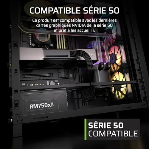 Corsair RM750x Shift 750W modulaire - vue 3