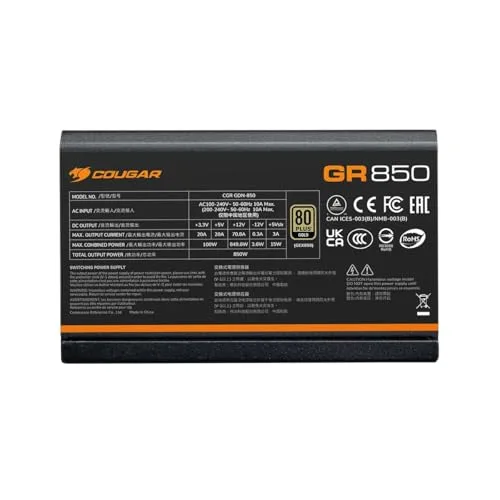 Cougar CGRGDN-850 850W 80+ Gold modulaire - vue 6