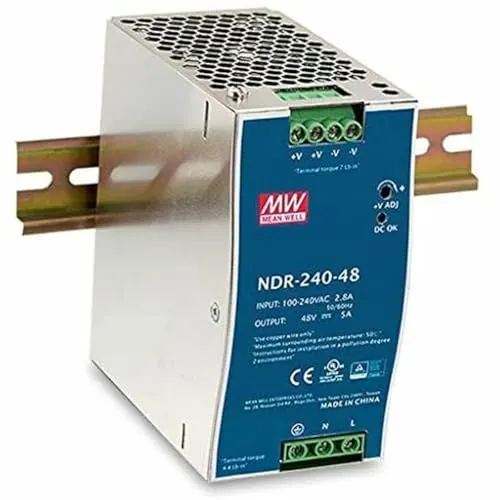 Alimentation à montage sur rail DIN D-Link NDR-240 240 W - alimentation vue principale