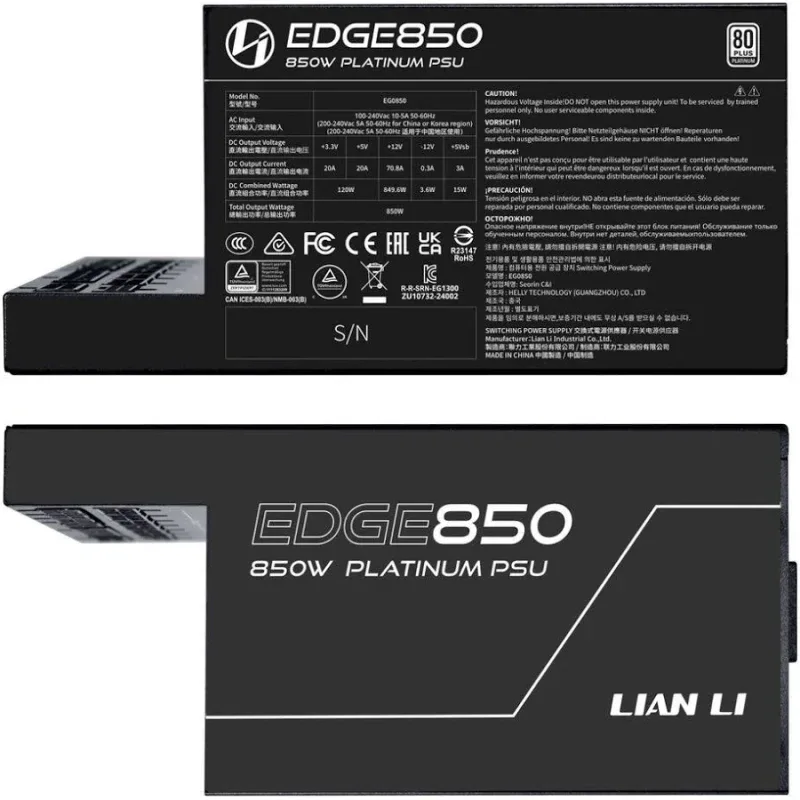EDGE EG0850 Black alimentation modulaire 850 watt - image 4