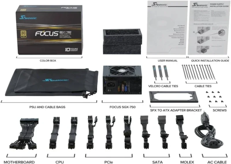 Focus SGX (2021) alimentation  modulaire 750 watt - image 2
