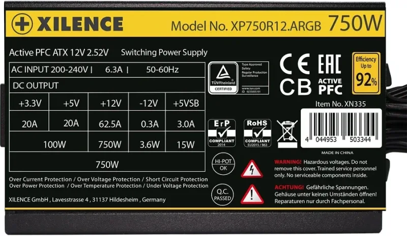 Gaming Gold ARGB alimentation  750 watt - image 4