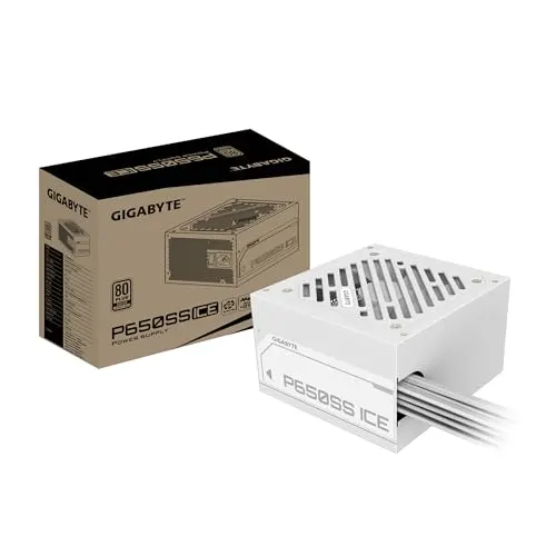Alimentation Gigabyte 650 W 80 PLUS Silver ATX 3.0 PCIe 5.0, blanche, non modulaire - alimentation vue principale