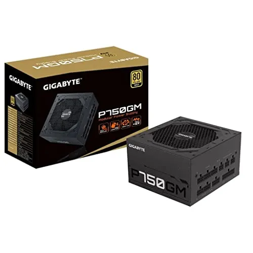 Alimentation PC non modulaire Gigabyte P750GM ATX12V 2.31 750W 80 PLUS Gold Noir - alimentation vue principale
