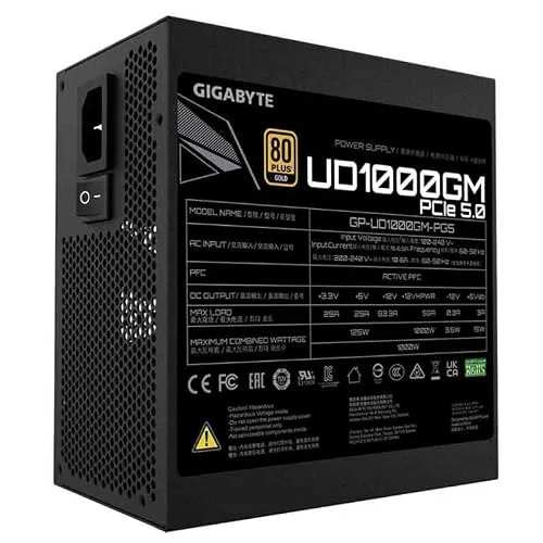 Gigabyte UD1000GM PG5 1000W 80+ Gold full modulaire - vue 5