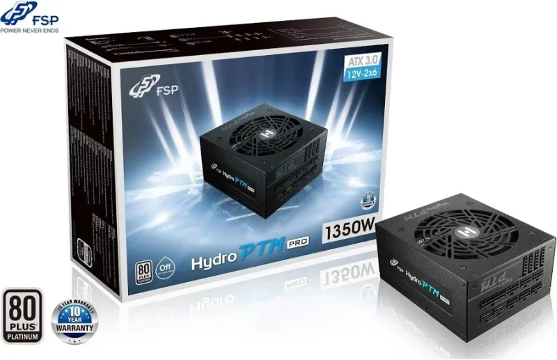 Hydro PTM PRO ATX3.0(12V-2x6) unité d''alimentation d''énergie 20+4 pin ATX ATX Noir alimentation  modulaire 1350 watt - image 5