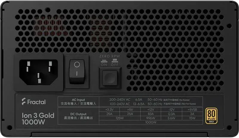 ION Gold 3 Black alimentation modulaire 1000 watt - image 3