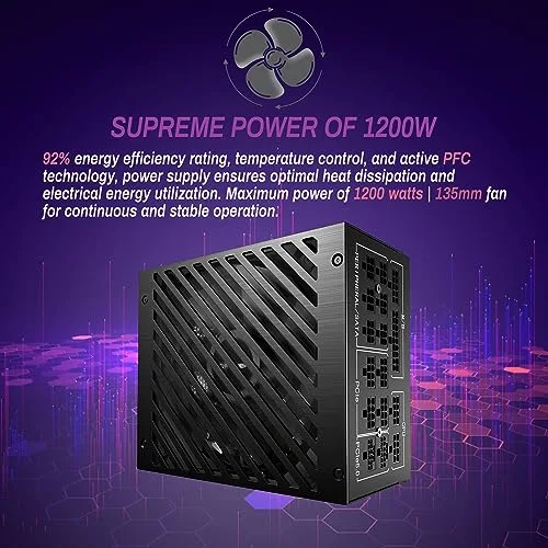 LC-Power LC1200P2 1200W 80+ Platinum - vue 4