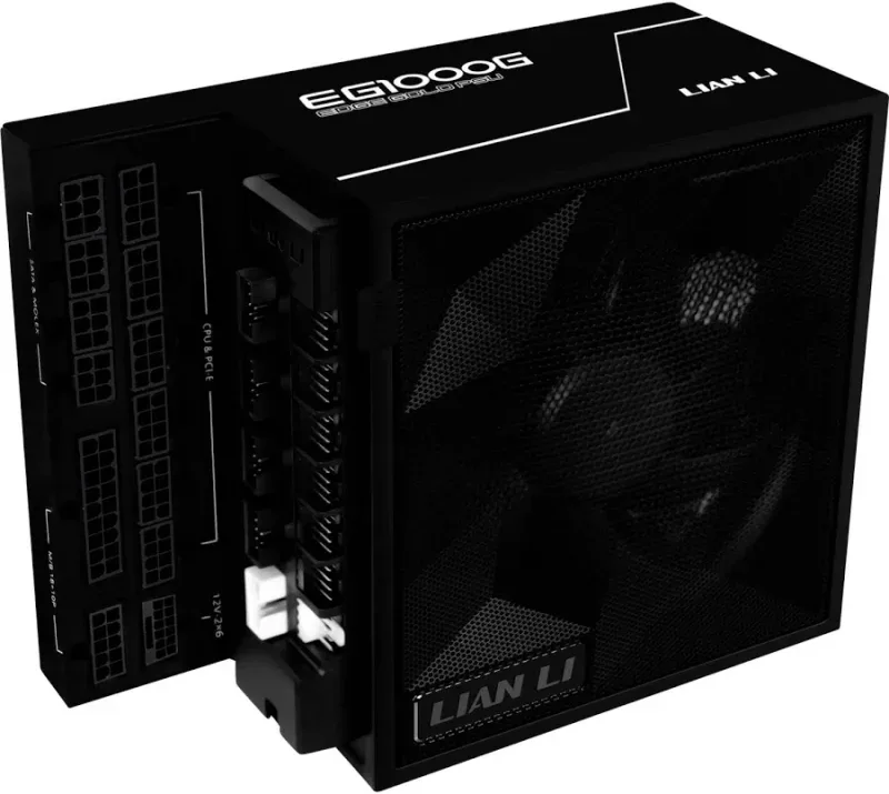 Lian Li EG1000G unité d'alimentation d'énergie 1000 W 24-pin ATX 3.1 Noir - image 2