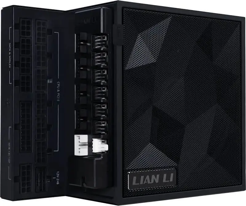 Lian Li EG1000G unité d'alimentation d'énergie 1000 W 24-pin ATX 3.1 Noir - image 4
