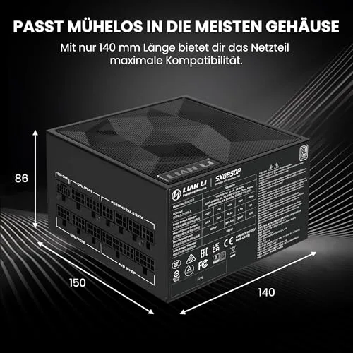 Lian Li SX0850P 850W 80+ Platinum modulaire - vue 3