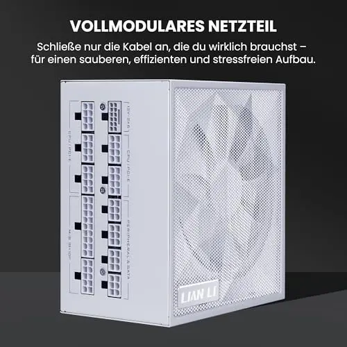 Lian Li SX0850P 850W 80+ Platinum modulaire blanche - vue 2