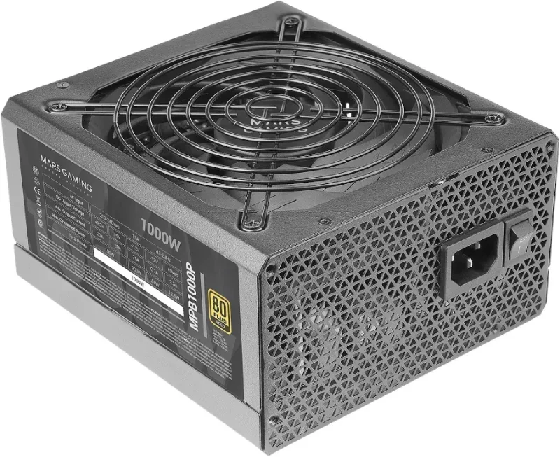 Mars Gaming MPB1000P Alimentation Modulaire ATX 3.1 1000W Garantie 10 Ans 80Plus Gold Black - image 3
