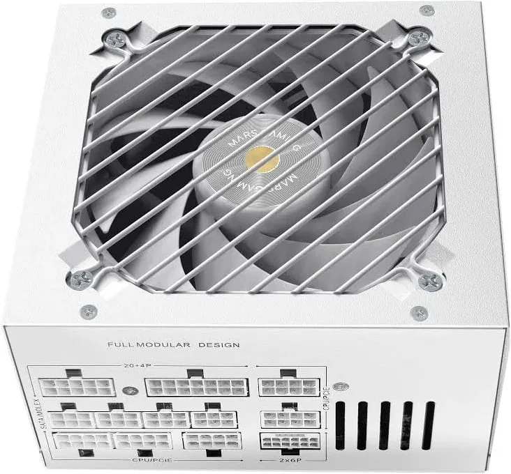 Alimentation modulaire Mars Gaming Mpb1000psi ATX 3.1 1000 W 80 Plus Gold Blanc - image 5
