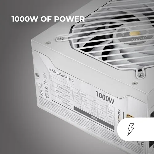 Mars Gaming Mpb1000sim 1000W 80+ Gold modulaire blanc - vue 2