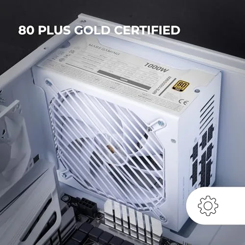 Mars Gaming Mpb1000sim 1000W 80+ Gold modulaire blanc - vue 5