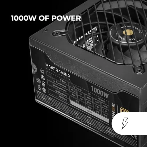 Mars Gaming Mpb1000sim 1000W 80+ Gold modulaire noir - vue 2