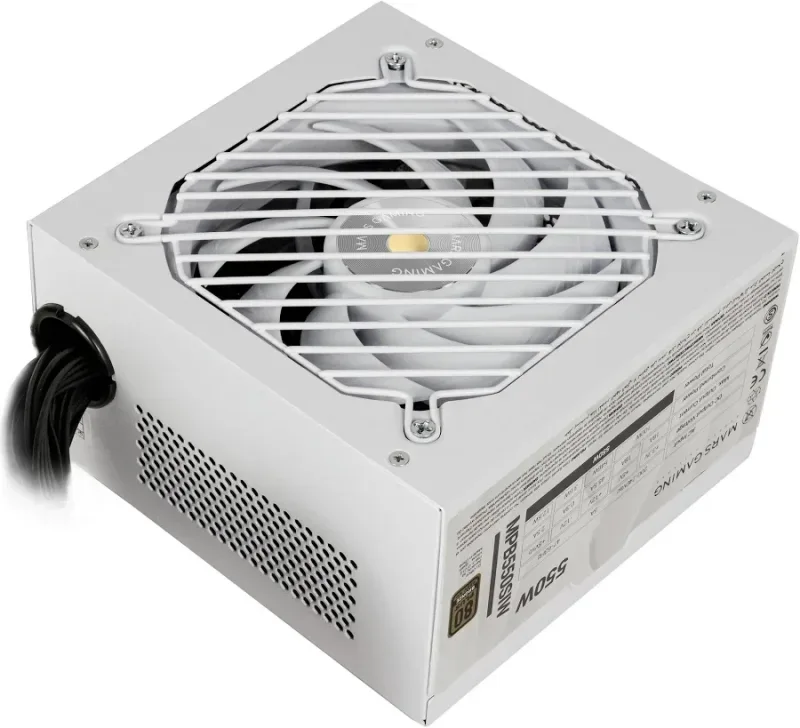 Mars Gaming MPB550SI Alimentation ATX 550 W 7 ans de garantie 80 Plus Bronze 90 % blanc - image 3