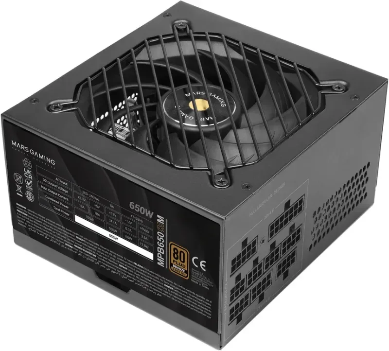 Mars Gaming Mpb650sim 650W 80+ Bronze noir