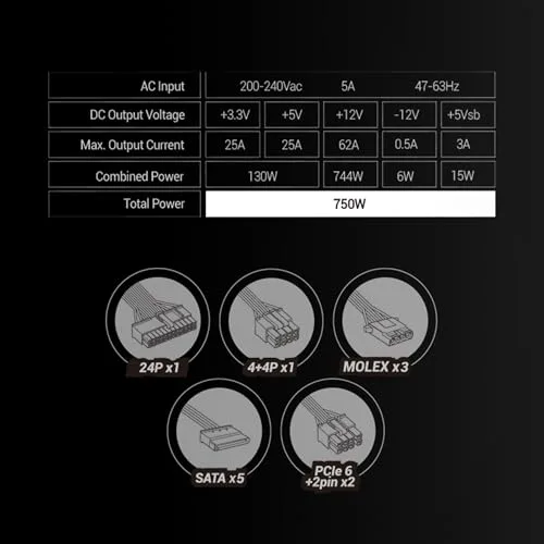 Mars Gaming MPB750 750W 80+ Bronze blanc - vue 5