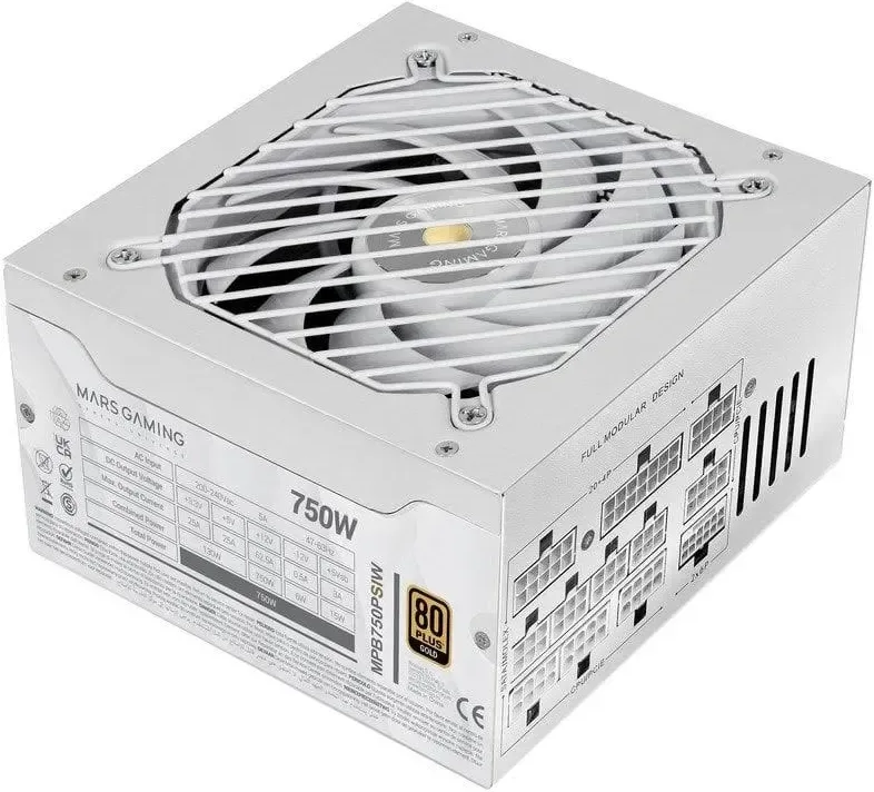 Mars Gaming MPB750PSI 750W 80+ Gold blanche