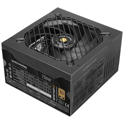 Mars Gaming MPB750PSI 750W 80+ Gold noire