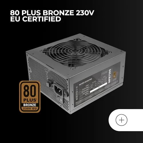 Mars Gaming MPB750S 750W 80+ Bronze ARGB noir - vue 3