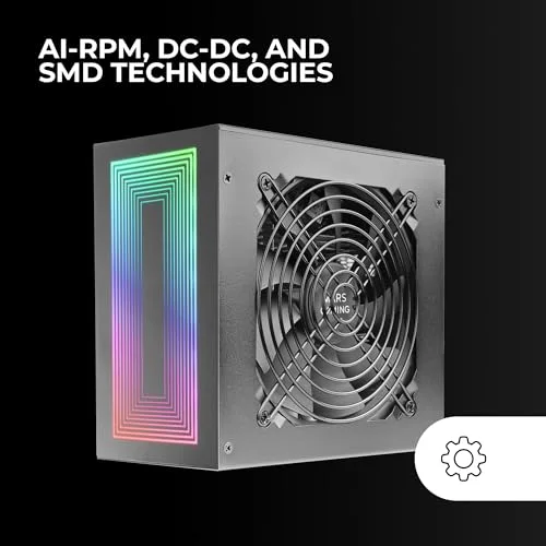 Mars Gaming MPB750S 750W 80+ Bronze ARGB noir - vue 4